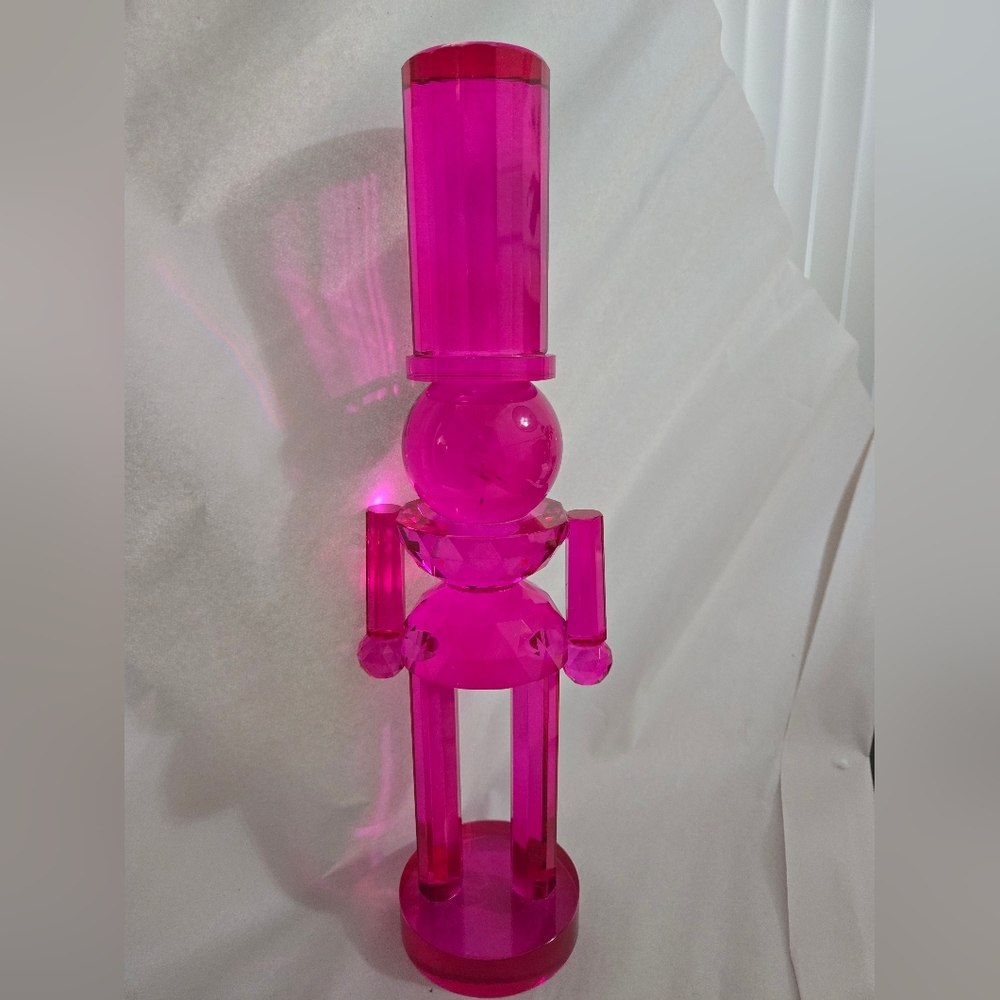 Hot Pink Acrylic/glassSculptural Nutcracket